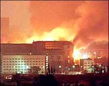 Angriff auf Belgrad während 'Allied Force' 1999